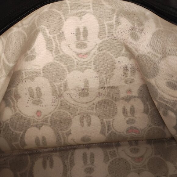 Disney Black and White Mickey Mouse Canvas Tote Bag, Used - Picture 14 of 14